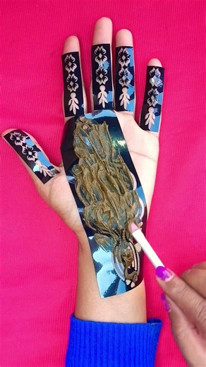 How to Apply Sticker Hand Mehandi Design2026#Stickermehandi#Mehndi #Shortvideo#Henna# Sticker#Shorts