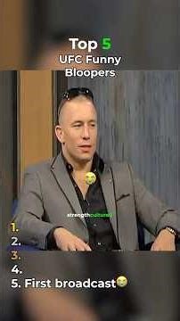 Top 5 UFC Funny Bloopers 😭 #blooper #ufc #ufcvideo