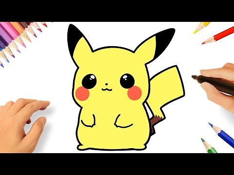 HOW TO DRAW PIKACHU KAWAII EASY ⚡ CUTE POKÉMONS