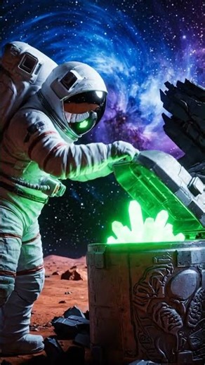 Astronaut Finds Treasure in Space | Sci-Fi Discovery | Short by InfiniteVeo #googleveo #veo3