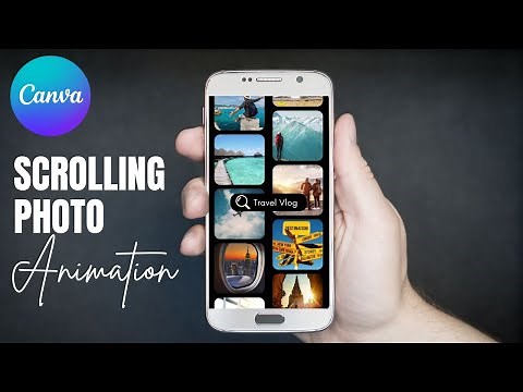 Creating a Scrolling Photo Animation in Canva