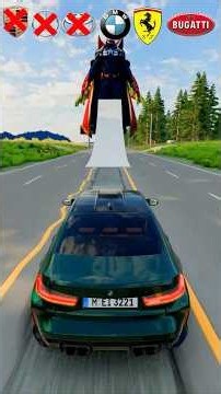 Cars Vs Marvel BeamNG Drive | #shorts #carscrashing #beamngdrive #automobile