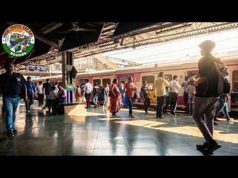 Mumbai Local Train Announcements, Central Line Real Station Sound Experience ASMR