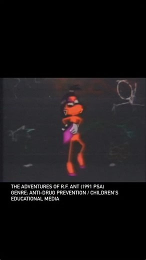 BluFF on Instagram: "a cartoon ant with a message — not a joke, not a horror flick, but a serious classroom tool. built to teach kids the dangers of stimulants, crack, diet pills, and other drugs. it was meant to scare away damage before it started, with grim warnings wrapped in bright colors and simple lines. it’s fascinating now — a relic of early-90s edutainment, where kids watched cartoons to learn real consequences. half nostalgia, half warning tape. #bluffreel #retroanimation #psa #educati