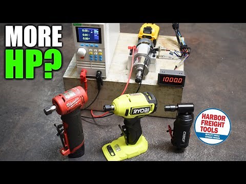 Die Grinders that Beat M12? On the Dyno: Ryobi & Harbor Freight