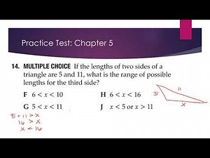 Geometry A: Chapter 5- Relationships in Triangles (Test Review)