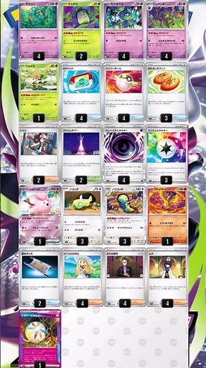 【アビスアイデッキ紹介】ばけがくれ 5/22～5/23【ポケカ】 #ポケモンカード #デッキレシピ #アビスアイ #ポケモン #デッキ紹介