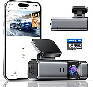 Amazon.com: Front Dash Cam 2K WiFi 1440P Car Camera for Cars with Super Night Vision, WDR, Loop Recording, G-Sensor, 24 Hours Parking Monitor, APP, Support 128GB Max : Electronics