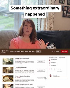 1.2K reactions · 76 comments | "Every class feels like unwrapping a gift waiting for thousands of years." Experience the Bible's hidden depths through Biblical Hebrew. | Israel Institute of Biblical Studies | Facebook