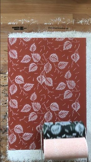 Same pattern – different mood: Pattern roller 0359 KRN on terracotta