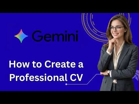 How to Create a Professional CV Document Using Gemini AI create resume (Latest Update)