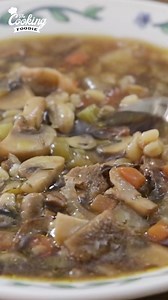 Mushroom barley soup 🍄 Of of my all time favs 😍 | The Cooking Foodie