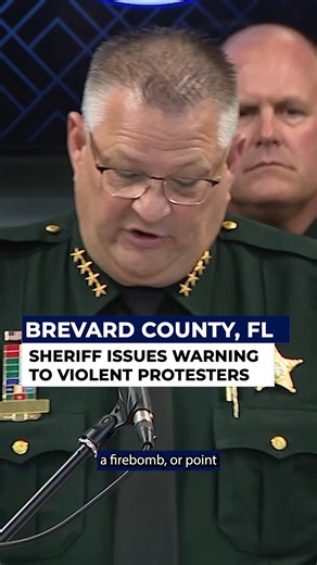 240K views · 7K reactions | Brevard County Sheriff Wayne Ivey warned that violent protestors will face consequences during a news conference about immigration on Thursday. READ MORE: bit.ly/444Qr99 | FOX 13 News - Tampa Bay | Facebook