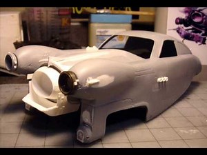 FUTURE CAR scratch built model by Paul Francis