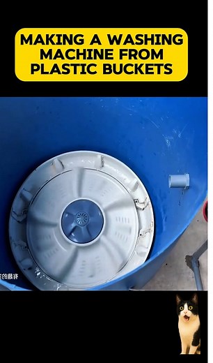 DIY washing machine from Plastic buckets. #reels #lifehacks #diy #handmade #tips | No-nonsense Video