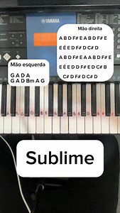 Sublime - Piano para iniciantes . #fyp #fypシ #aulademusica #explorar #pianotutorial | Aulasphillipalmeida