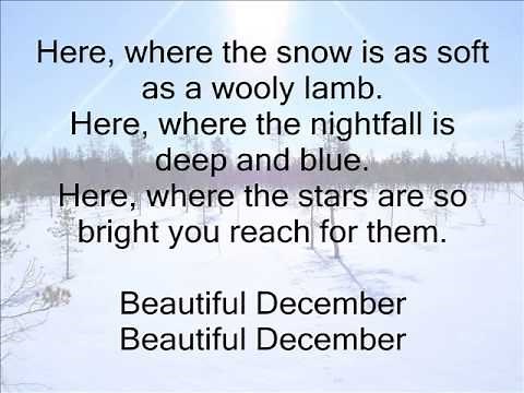Beautiful December lyric video sab