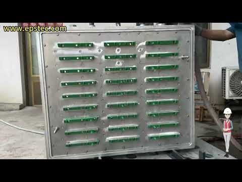 Video of EPS structure mold water pressure testing – 27 cavities