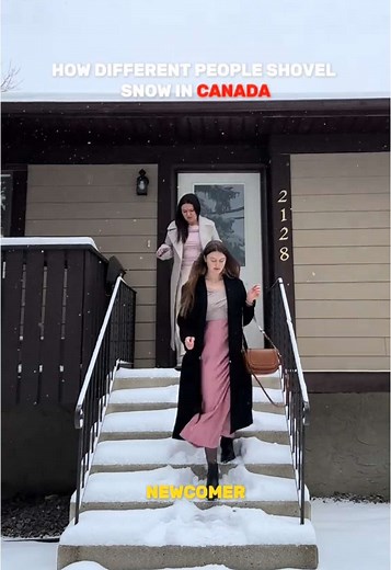 Looks like we’re approaching the snowy finish line. 🥵 Or not yet?🫣#canadian #immigrants #canada #immigration #friends