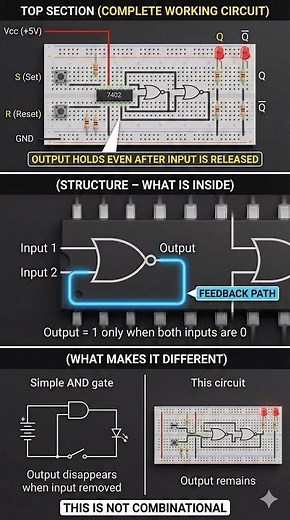 How a Digital Circuit Remembers | Latch Explained Properly