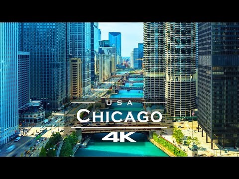 Chicago, USA 🇺🇸 - by drone [4K]