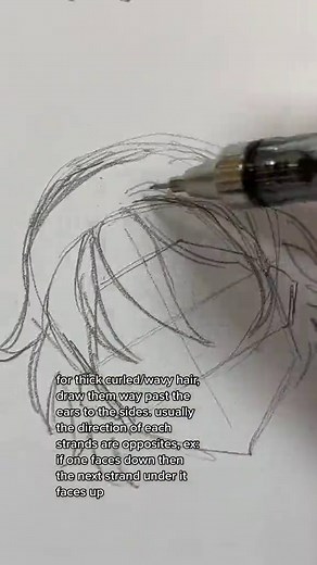 How to Draw Hair with Bangs - Art Tutorial