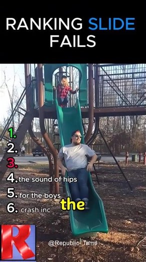 😂 Ranking the Funniest Slide Fails! Epic Slips, Laughs & Wipeouts Caught on Camera 🛝🤣