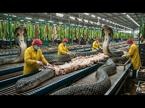 How Snake Leather Purses Are Made (FULL INDUSTRIAL PROCESS Step by Step)