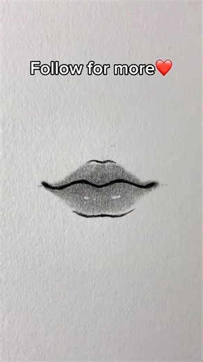 Easy lips tutorial✨⚡️#shorts #howtodraw