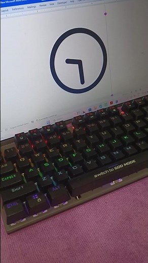 This simple keystroke creates a clock icon #msword #trick #keyboard
