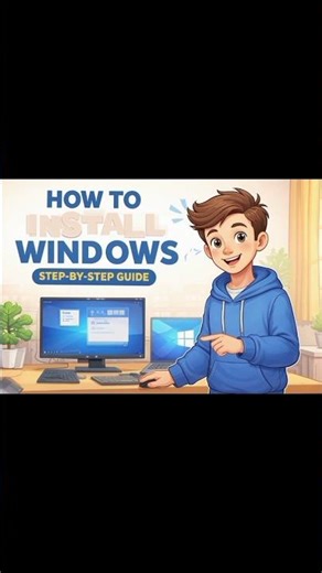 easy install windows in computer and laptop free install .🤔#viral #video #installation