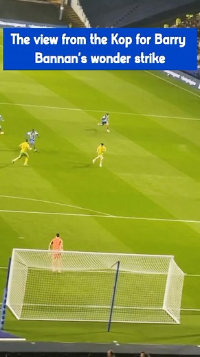 36K views · 296 reactions | 勞 What a view from the Kop for Barry Bannan’s absolute wonder strike last night! ⚽️ A moment of pure class from the Sheffield Wednesday skipper. 黎 #SWFC #EFL | Med Footix | Facebook