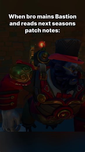 He gets to be meta once a year: #overwatch #ow2 #bastion #nerf #bro #team #broken #patch #patchnotes