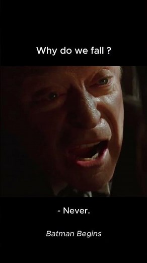 Batman Begins | "Why Do We Fall?" — Alfred & Bruce #Shorts
