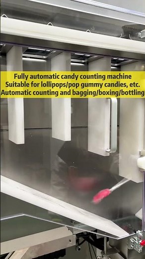Can the fully automatic candy counting machine count lollipops?