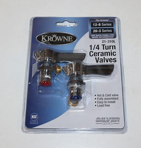 Krowne 21-310L Silver Series 1/4 Turn Ceramic Repair Kit for 12-8 Series Faucets