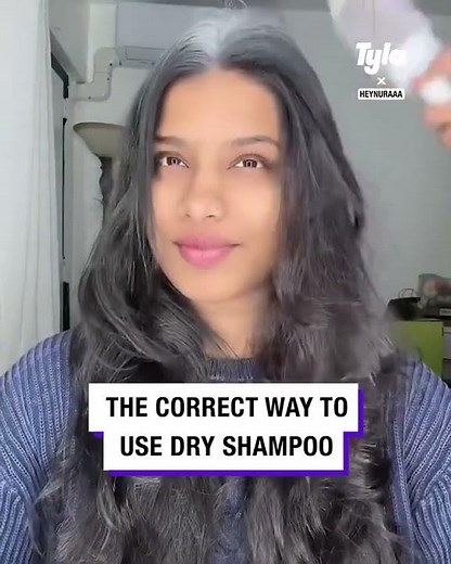 The correct way to use dry shampoo