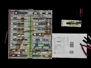 Homemade 8 bit breadboard computer made from 74 series chips