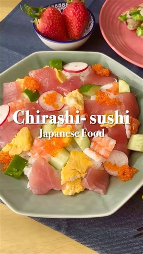 No sushi mat? Make Chirashi instead 🍣 #sushi #recipe #easyrecipe #cooking #food #japanesefood