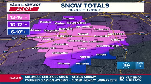 Winter Storm Coverage | Live weather & traffic updates, snow emergency levels, snowfall totals on 10TV >>> https://bit.ly/3NF6m9B | 10TV - WBNS