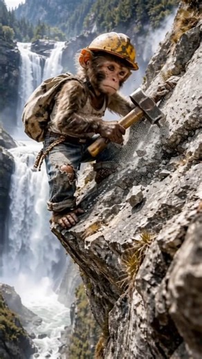 Ai monkey mountain. #ai