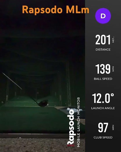 How does it feel to hit the golf range as high handicap golfer using rapsodo launch monitor