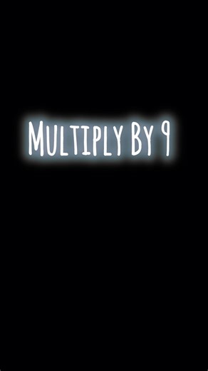 🖐Hand Calculator 9️⃣✖️ #multiplication #mathematics #timestables