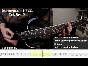 Disturbed - I Will Not Break (guitar cover + tabs)