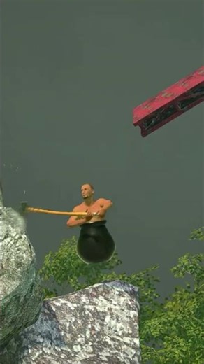 🤣 Every Time I Fall, a Meme is Born! | Getting Over It Funny Moments #Shorts #GettingOverIt