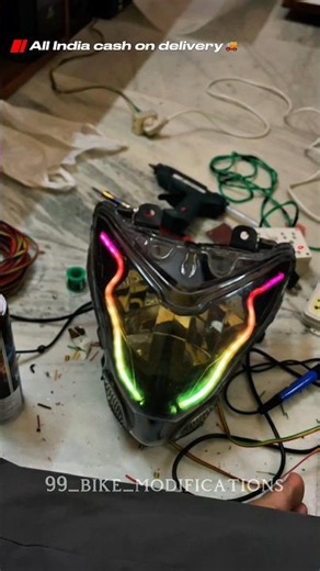 Ns 125 RGB Drl, Follow- ‪@99bikemodification‬,All India Delivery,Ph-6289303209