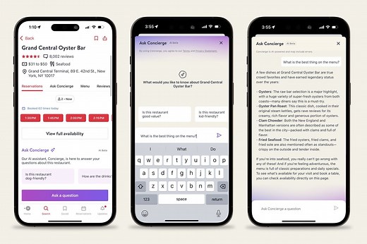 OpenTable Launches Embedded Concierge to Answer Diner Questions and Drive Restaurant Bookings |