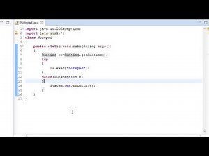 A Simple Java Code To Open Notepad | Learn Java Tricks | Java Technocrat [Hindi]