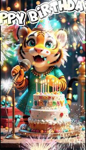 Get ready for the cutest birthday wish ever! 🧡 Our adorable tiger sings a purr-fectly sweet Happy Birthday song just for YOU! 🎤🐱 Whether you're turning 5 or 95, this fluffy feline is here to make your special day extra magical. ✨🎈 🧁 Featuring: 🎵 Original Happy Birthday song 😻 Sung by a cute animated kitty 🎁 Perfect for birthday wishes, reels, and surprises! 🎂 Use this video to: ✅ Send a unique birthday greeting ✅ Add fun to your birthday reels or stories ✅ Make someone smile with a meow