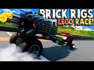 RIDICULOUS LEGO DRAG RACE! (Brick Rigs Gameplay Roleplay) Lego Car Races & Lego Creations!